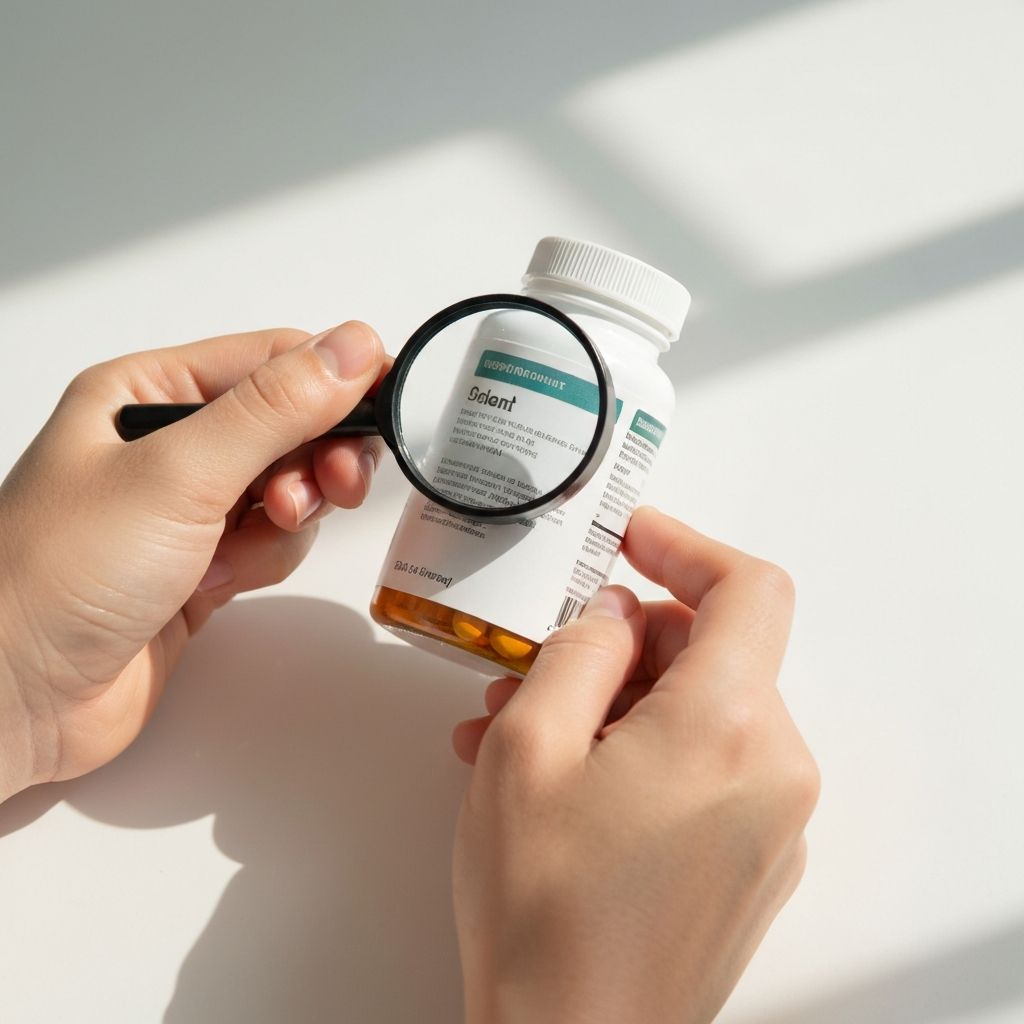 Czytanie etykiet suplementów